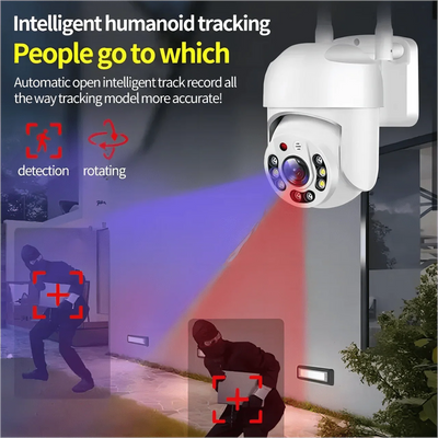 Tuya 4MP PTZ WiFi Outdoor Camera IP66 Weatherproof 5G Dual Band Security - stepyours.com
