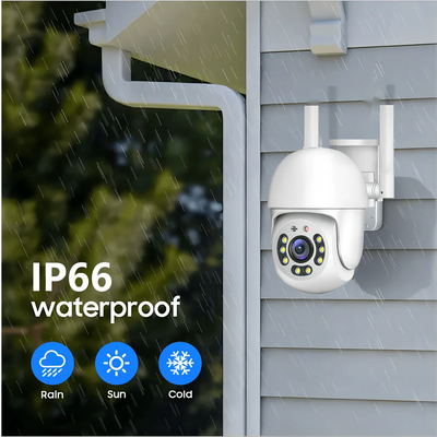 Tuya 4MP PTZ Outdoor WiFi Security Camera - IP66 Weatherproof AI Tracking - stepyours.com