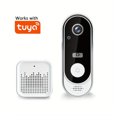 XBIBI Tuya WiFi Video Doorbell 1080P Two Way Audio Alerts - stepyours.com