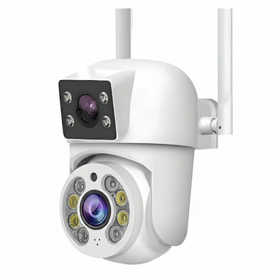 Tuya 8MP WiFi IP Camera PTZ Dual Lens Dual Screen Color Night Vision AI Alerts - stepyours.com