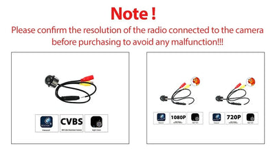 IP68 Waterproof 180 Degree Auto Parking Assist Rear View Camera 1080P AHD - stepyours.com