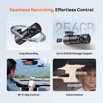 70mai M310 Plus Dash Cam 3K 1620P WDR Voice Control Car DVR Parking Monitor - stepyours.com