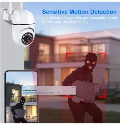 8MP WiFi Outdoor PTZ Security Camera 4X Zoom AI Human Tracking Two Way Audio - stepyours.com