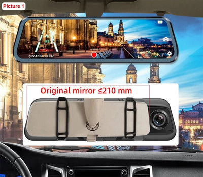 EACE 2.5K Mirror Dash Cam For Car Touch Screen With GPS WiFi 1440P Parking DVR - stepyours.com