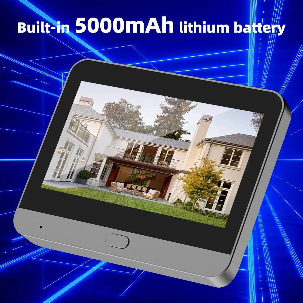 Smart Life WiFi Doorbell 1080P Peephole Camera 5000mAh - stepyours.com