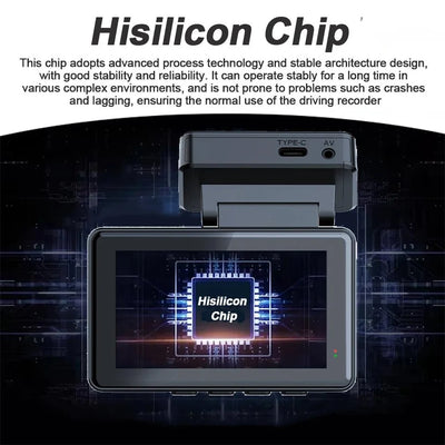 E - ACE Dash Cam 4K Dual Lens GPS WiFi 24h Parking Night Vision Rear View - stepyours.com