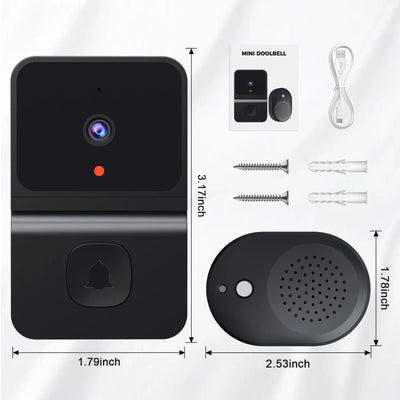 Wireless Doorbell With WiFi HD Camera Night Vision Intercom - stepyours.com