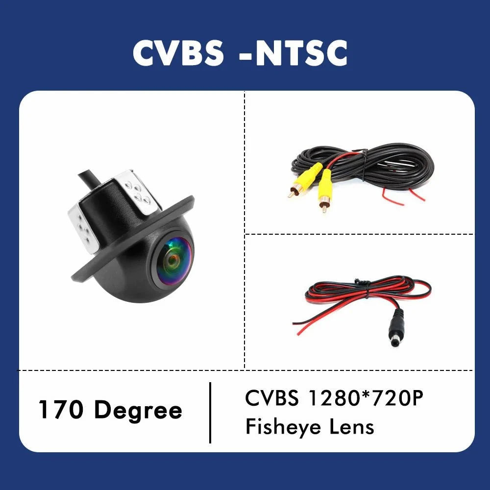 Smartour 4K Fisheye Car Rear View Camera 180 Degree Night Vision Parking Helper - stepyours.com