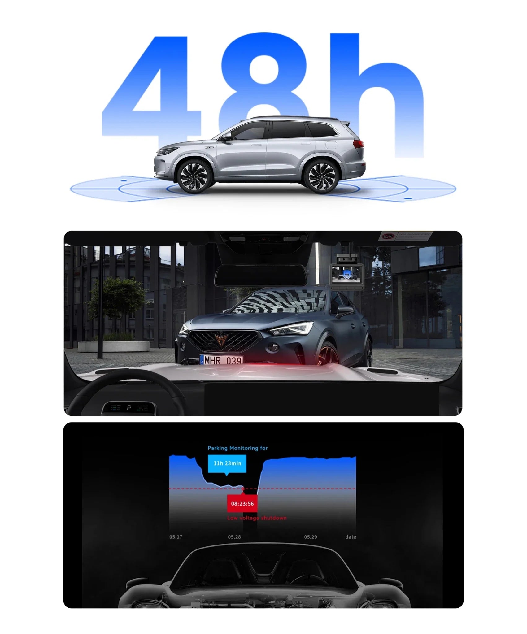 DDPAI Z50 Pro 4K UHD Dash Cam With 3 Inch IPS Display GPS ADAS Parking Monitor - stepyours.com