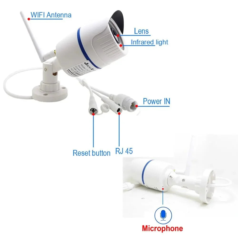 Camhipro Outdoor WiFi IP Camera 5MP 1080P With Instant Motion Alerts - stepyours.com