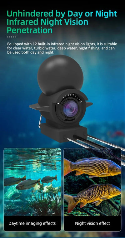 Dodosee Handheld 1080P Fish Finder 4.3 Inch LCD Depth Camera With Night Vision - stepyours.com