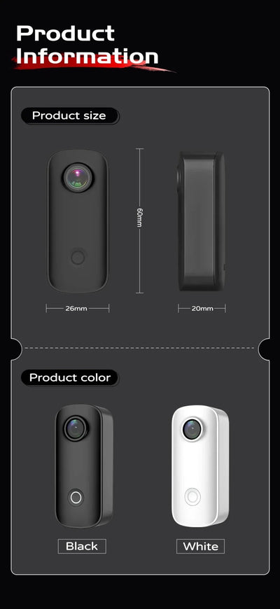 SJCAM C100 Plus Action Camera 4K30FPS 12MP Waterproof 30M WiFi - stepyours.com