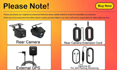 Aprilboy 4K WiFi Dash Cam Front And Rear Night Vision G Sensor Parking Monitor - stepyours.com