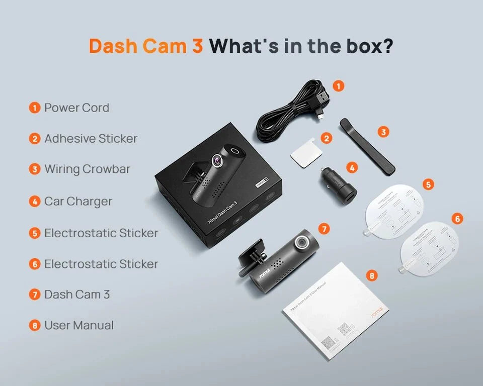 70mai M310 Plus 2K Dash Cam With English Voice Control 1440P WDR Parking WiFi 6 - stepyours.com