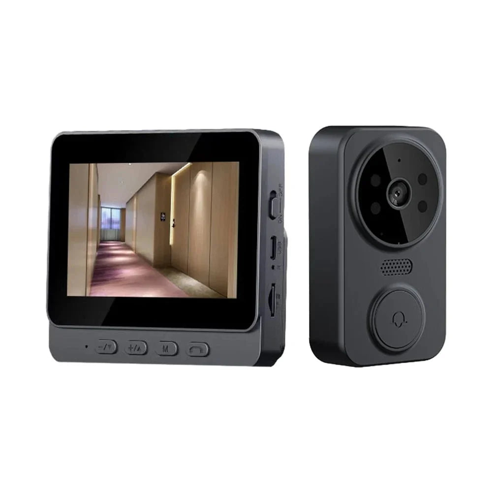 4.3 Inch IPS Wireless Video Doorbell Two Way Intercom - stepyours.com