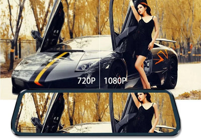 ACCEO Car DVR 10 Inch Rear View Mirror Dash Cam With WiFi 2K Front 1080P Rear - stepyours.com