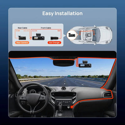 70mai T800E 3 Channel Dash Cam 4K HDR F1.55 Supercapacitor GPS WiFi 6 5GHz - stepyours.com