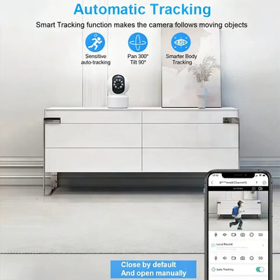 KaiAqua Pet Camera - 360 Degree Pan And Tilt, 5G And 2.4GHz WiFi, Night Vision by stepyours.com