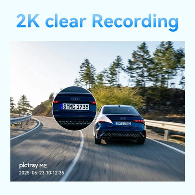 Pictrey M2 2K Dash Cam Night Vision 330 Degree Rotatable Car DVR Parking Monitor - stepyours.com