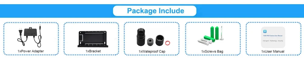 V380 Pro WiFi IP Camera Outdoor 12MP 6K Triple Lens Night Vision - Weatherproof by stepyours.com