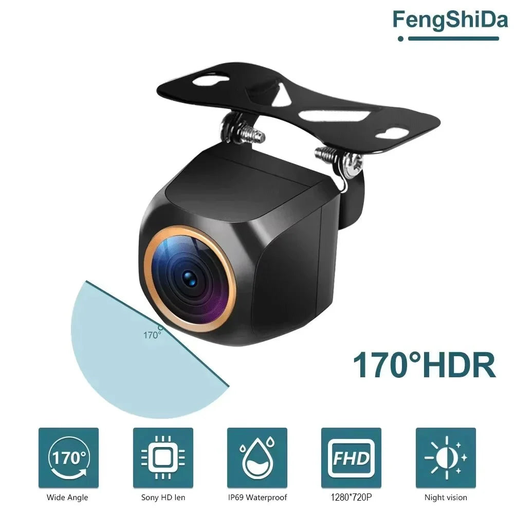 Rear View Camera 200 Degree AHD 1920X1080P Golden Fisheye Lens HDR Night Vision - stepyours.com