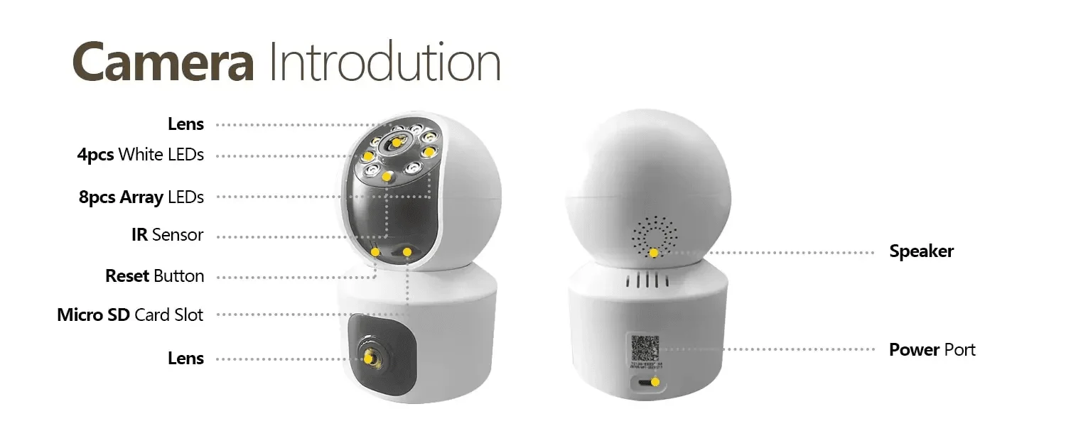 Tuya 8MP Dual Lens WiFi IP Camera - Color Night Vision With Auto Tracking - stepyours.com