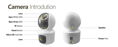 Tuya 8MP Dual Lens WiFi IP Camera - Color Night Vision With Auto Tracking - stepyours.com
