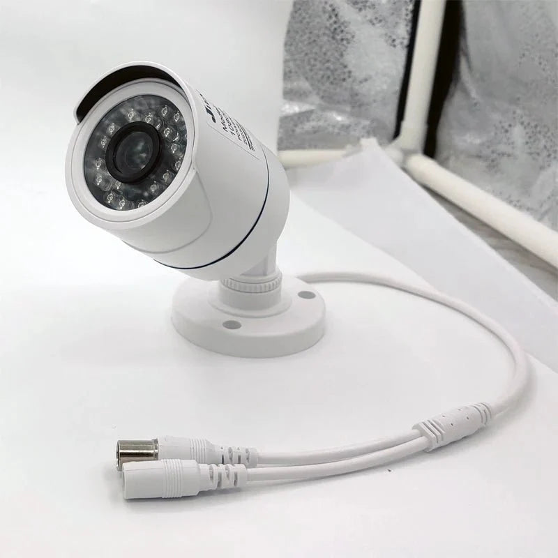 Jienuo 4K AHD CCTV Camera Outdoor Indoor IP66 Night Vision 5MP Home Surveillance - stepyours.com