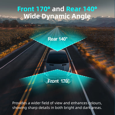 Aprilboy 4K Dash Cam With Front And Rear Cameras Night Vision Parking Monitor - stepyours.com