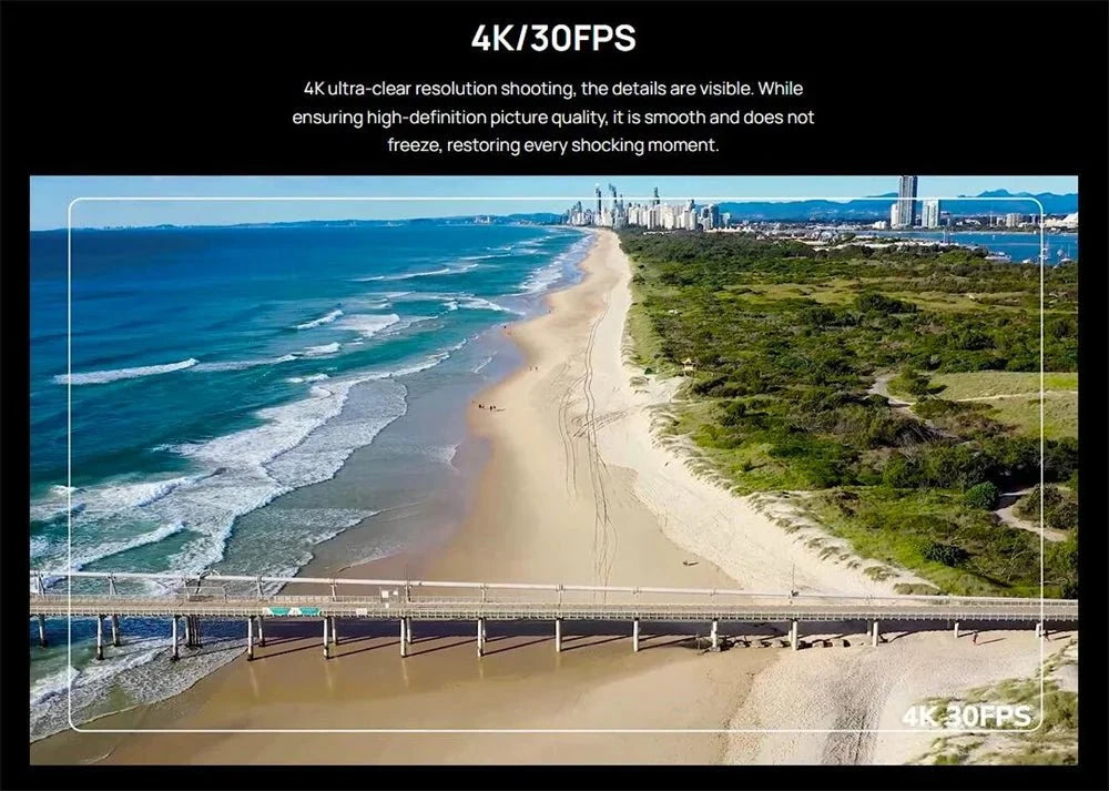SJCAM SJ4000 Air Action Camera 4K Video 30M Waterproof WiFi Sports Cam - stepyours.com
