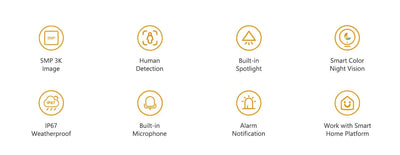 Imou Bullet 2E 5MP Color Night Vision Spotlight Outdoor Camera With Human Detect - stepyours.com