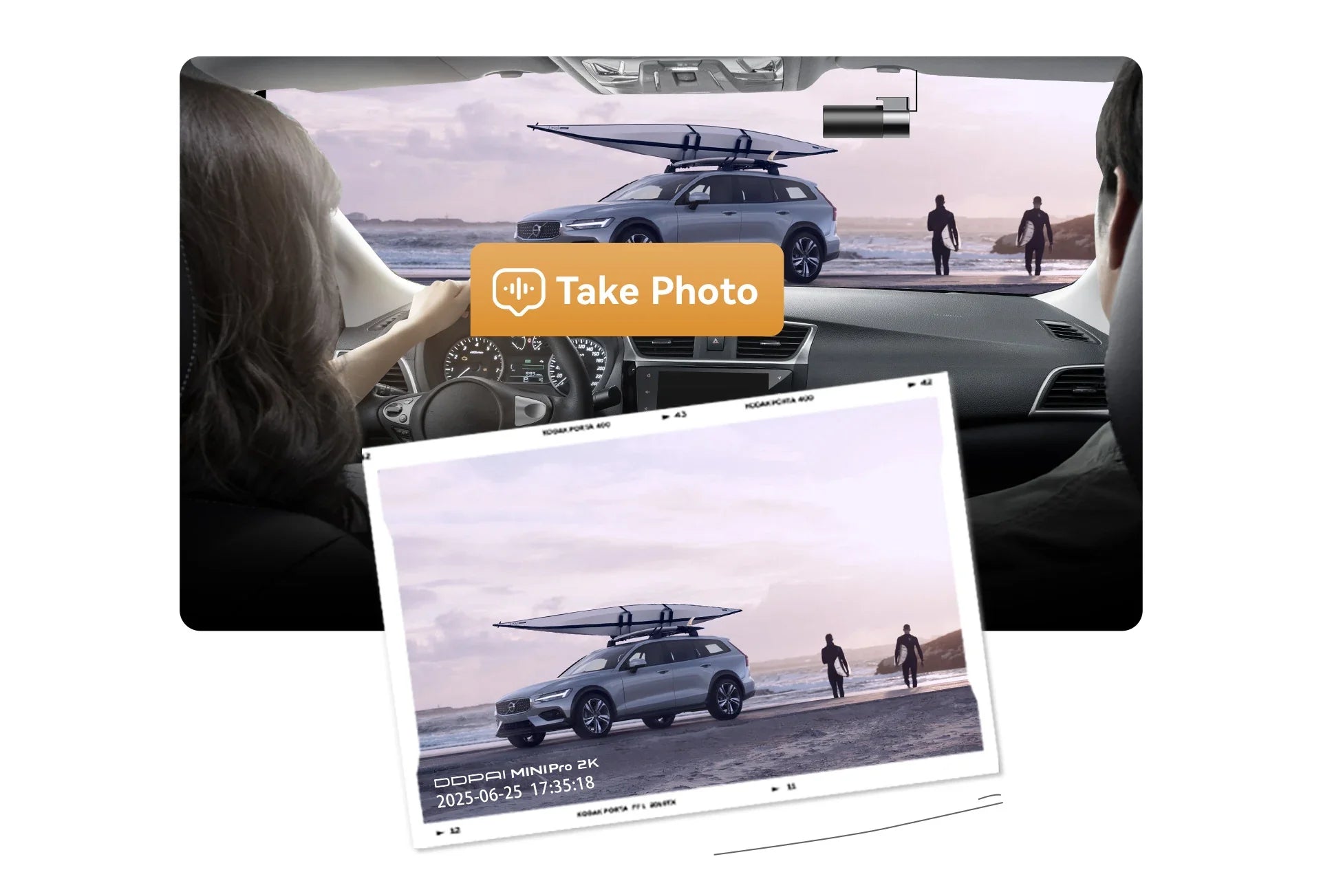 DDPAI Mini Pro 2K Dash Cam With WiFi Night Vision Voice Control Parking Monitor - stepyours.com