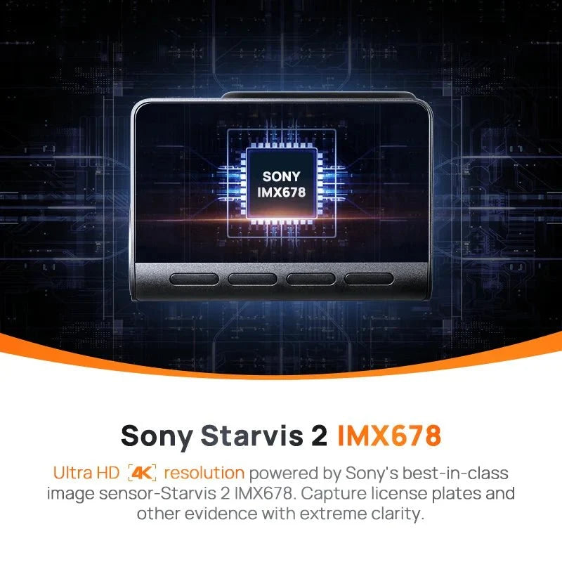 70mai A810 4K Dash Cam HDR GPS ADAS With 4G Parking DVR - stepyours.com