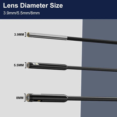 ENWOR Industrial Endoscope 4.3 Inch IPS Screen Autofocus Camera With Triple Lens - stepyours.com