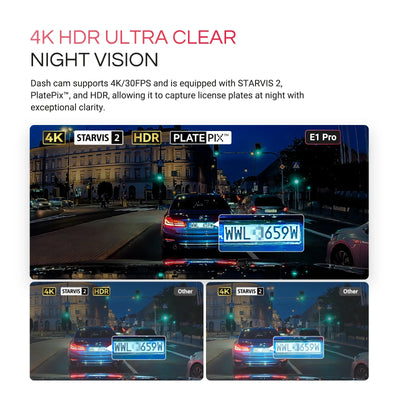 Vantrue E1 Pro 4K Mini Dash Cam Starvis Night Vision HDR WiFi GPS 1TB - stepyours.com