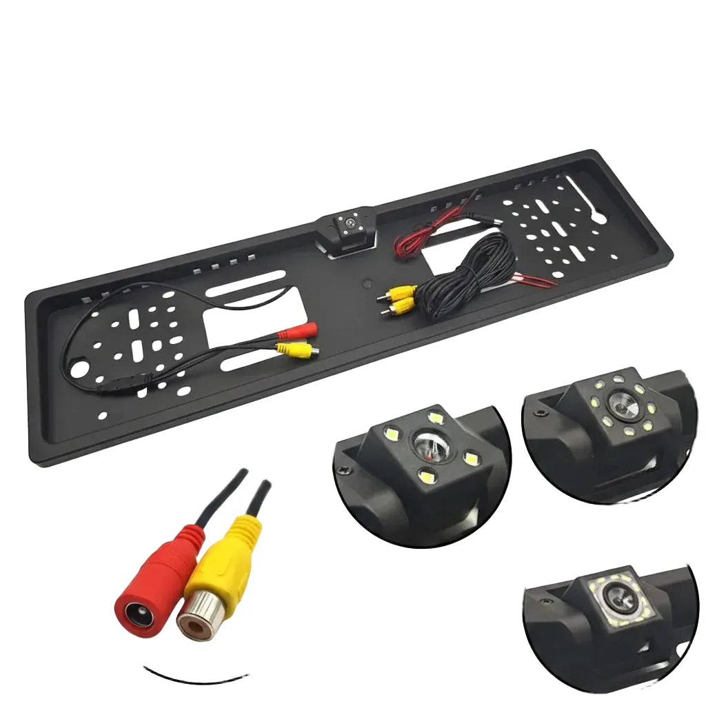 European LED License Plate Rearview Camera For Truck SUV Camper Night Vision - stepyours.com
