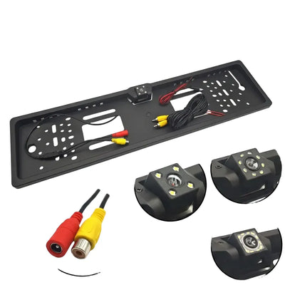 European LED License Plate Rearview Camera For Truck SUV Camper Night Vision - stepyours.com