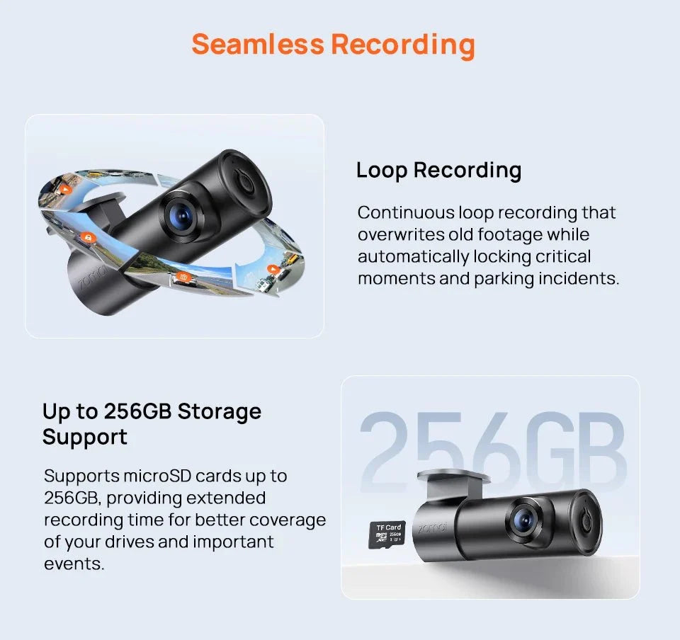 70mai M310 Plus Dash Cam 3K 1620P WDR Voice Control Car DVR Parking Monitor - stepyours.com