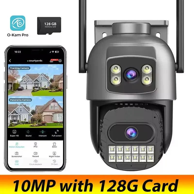 Okam Pro 15MP WiFi Outdoor Camera Auto Tracking 5X Digital Zoom PTZ Surveillance - stepyours.com