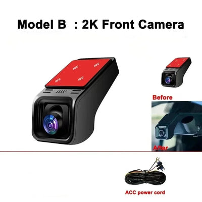 WiFi Car Dash Cam 1080P 60fps Parking Monitor 24 Hour App Control - stepyours.com