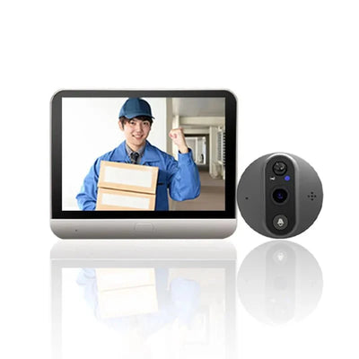 Yuezhe 3MP WiFi Peephole Doorbell Camera Night Vision - stepyours.com