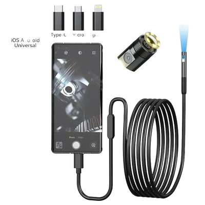INSKAM WiFi Endoscope Camera Dual Lens Borescope Waterproof For Car Plumbing - stepyours.com