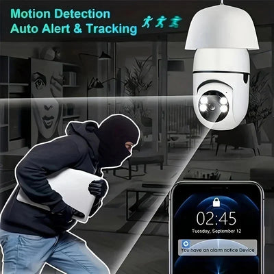 Ease Life App Light Bulb Security Camera Outdoor Wireless 5GHz 360 Degree E27 - stepyours.com