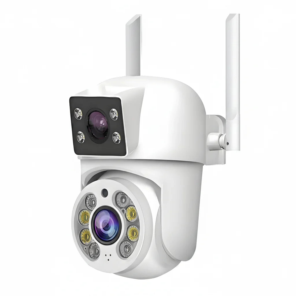 Tuya 8MP WiFi IP Camera PTZ Dual Lens Dual Screen Color Night Vision AI Alerts - stepyours.com