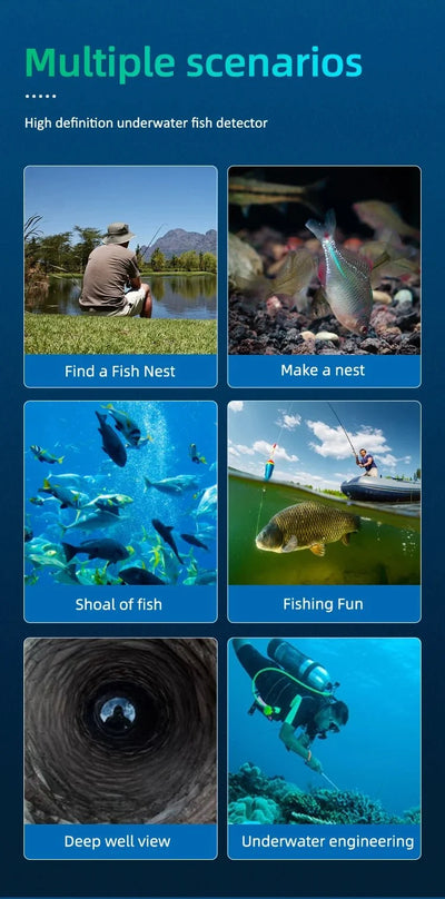 Dodosee Handheld 1080P Fish Finder 4.3 Inch LCD Depth Camera With Night Vision - stepyours.com