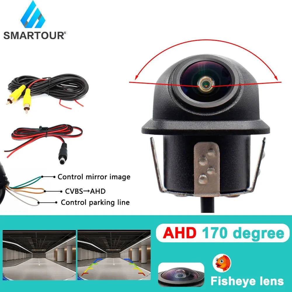 Smartour AHD CVBS CCD Fisheye Rear View Camera 1080P Night Vision Waterproof - stepyours.com