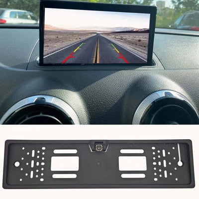European LED License Plate Rearview Camera For Truck SUV Camper Night Vision - stepyours.com