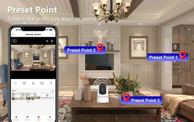 Tuya 5G WiFi IP Camera Indoor 6MP Auto Tracking 6x Zoom Night Vision - stepyours.com