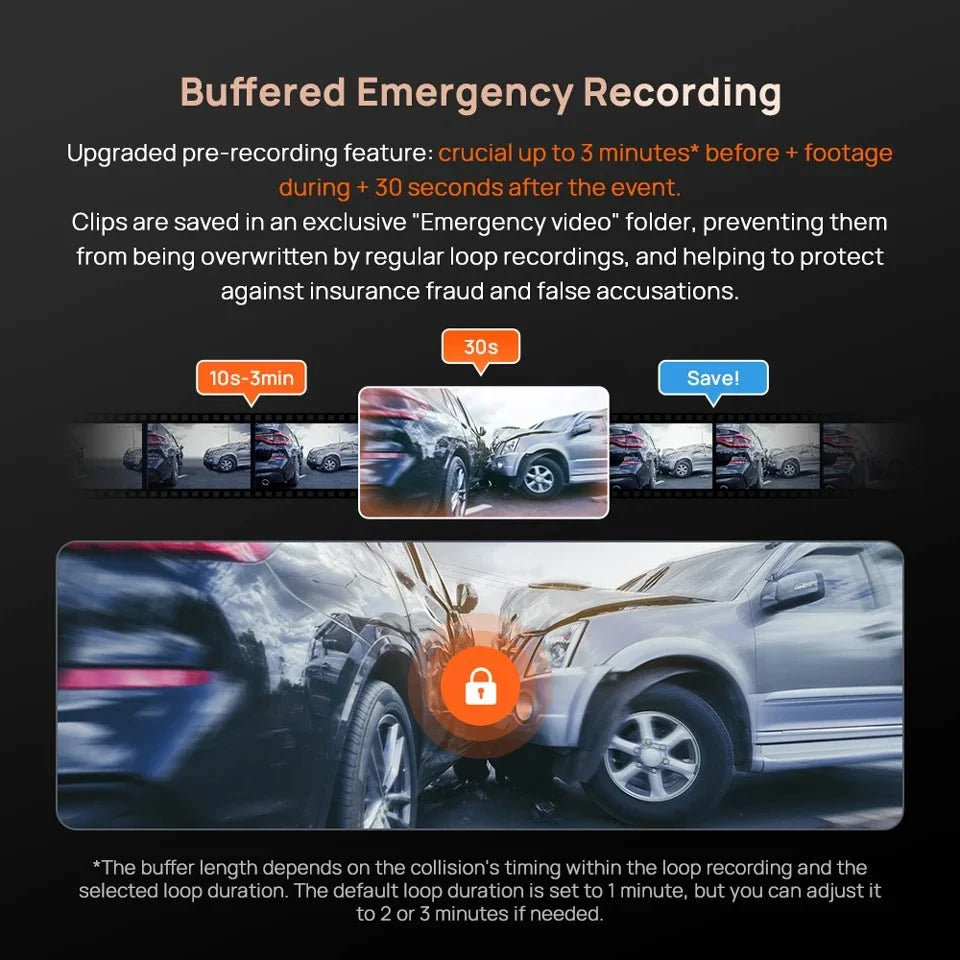 70Mai A810S 4K HDR Dash Cam GPS ADAS Dual Channel Motion Detection 4G LTE DVR - stepyours.com