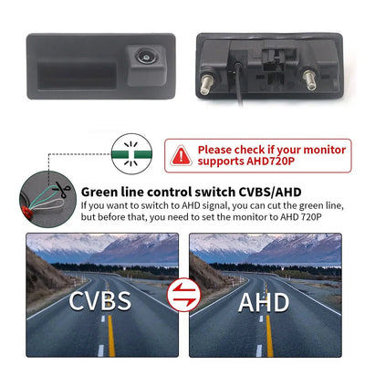 AHD 1080P Car Tailgate Handle Rear View Camera For VW Passat Golf Jetta Polo - stepyours.com